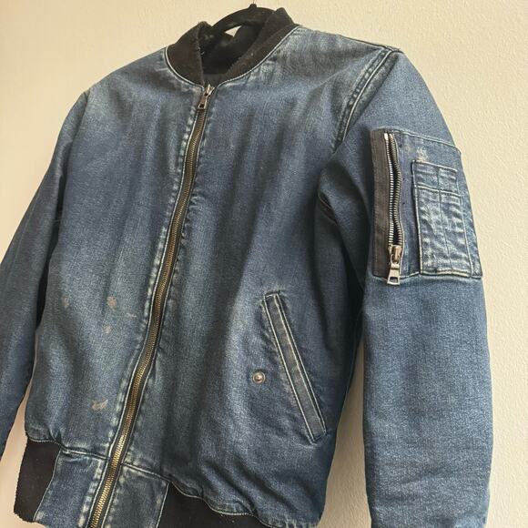 Hudson Jeans Denim Zip Up Bomber - XS - Picture 5 of 11